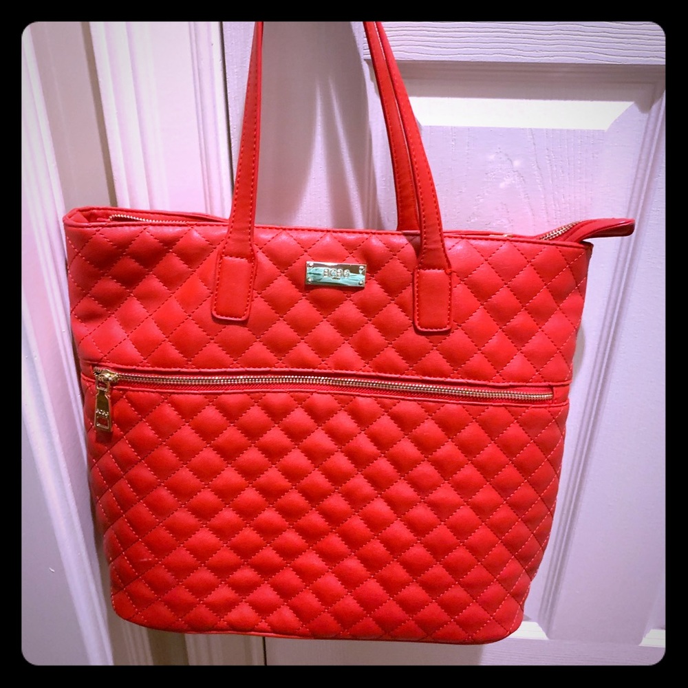 Red Quilted BCBG bag